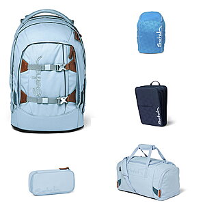 Satch Pack Nordic Ice Blue 5tlg Schulrucksack-Set