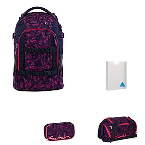 Satch Schulrucksack Set 4-TLG Pack Pink Bermuda Rosa