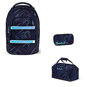 Satch Pack Purple Laser 3tlg Schulrucksack-Set