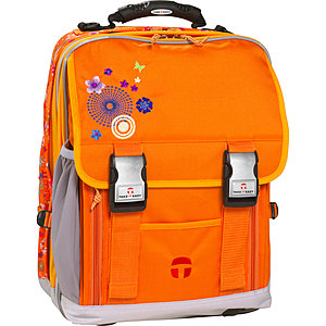 Schulrucksack Take it Easy London orange Flower