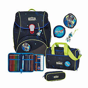 Scout Alpha Black Galaxy 4tlg. Schulranzenset