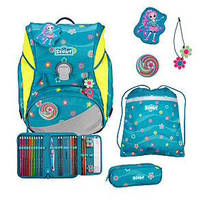 Scout Alpha DIN Little Flowers Schulranzensetset