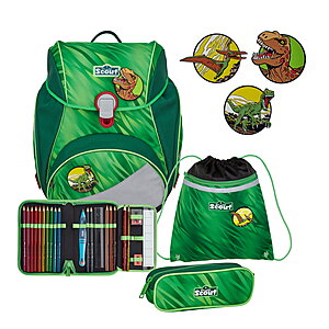 Scout Alpha Green Rex 4tlg. Schulranzenset