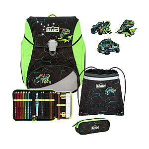 Scout Alpha LED Dino Hunter Exklusiv Schulranzenset