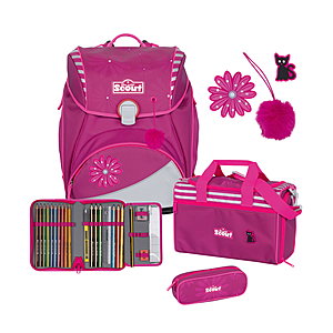 Scout Alpha Pretty Pink Schulranzenset 4tlg