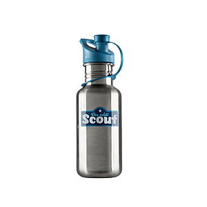 Scout Edelstahl-Trinkflasche blau