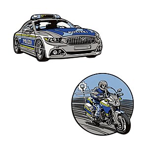 Scout Funny Snaps Move 2er Set Blue Police