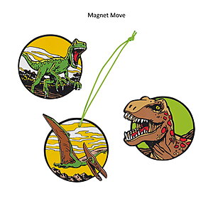 Scout Funny Snaps Move Magnet 3er Set Dino Rex