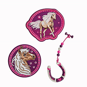 Scout Funny Snaps Pink Horse 3tlg.