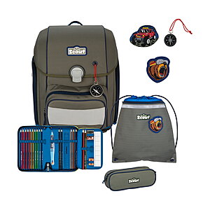 Scout Genius Adventure Schulranzen-Set