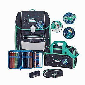 Scout Genius LED Sternenhimmel 4tlg.Set Schulranzenset