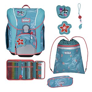 Scout Micro Schulranzen Set Safety Light Aloha 5-teilig