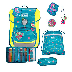 Scout Neo DIN Little Flowers Schulranzensetset