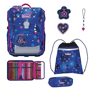 Scout Neo LED Schulranzen Set Sparkling Dream 5-teilig
