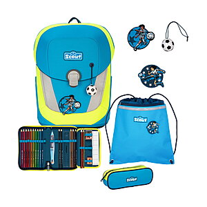 Scout Sunny II DIN Super Champion Schulranzen-Set