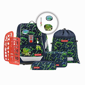 Step by Step 2IN1 PLUS Schulranzen-Set Wild T-Rex Taro, 6-teilig