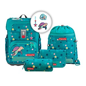 Step by Step Cloud Schulranzen Set Turtle Josie 5-teilig