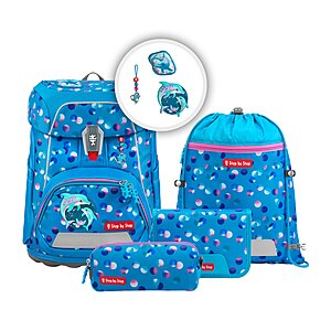 Step by Step Fit Schulranzen Set Dolphin Finja 5-teilig