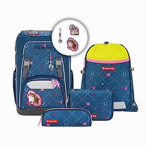 Step by Step GIANT Schulrucksack-Set Horse Lima, 5-teilig