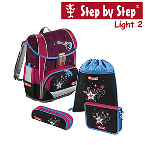 Step by Step Light2 Popstar, 4 tlg Schulranzen Set