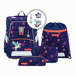 Step by Step SPACE SHINE Schulranzen-Set Pegasus Night Nuala, 5-tlg