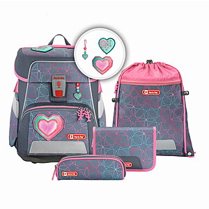 Step by Step Space Glitter Heart Schulranzenset