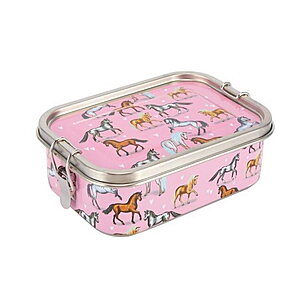 Xanadoo Edelstahl-Lunchbox Rosa Pferde