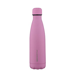 Xanadoo The Bottle Edelstahl-Trinkflasche 500ml Rosa Rubber Haptik