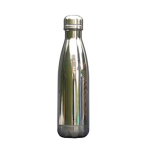 Xanadoo The Bottle Edelstahl-Trinkflasche 500ml Silber Chrome