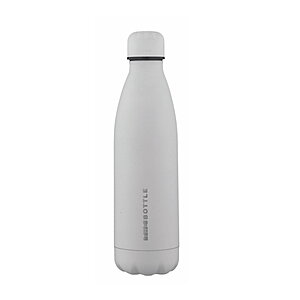 Xanadoo The Bottle Edelstahl-Trinkflasche 500ml Weiß Rubber Haptik