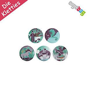 ergobag Klettie-Set Zauberwald, 5 tlgs Kletties-Set zum wechseln