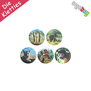 ergobag Klettie-Set Zoobabies, 5 tlgs Kletties-Set zum wechseln