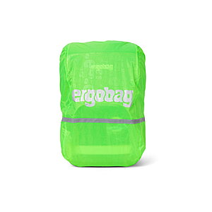 ergobag Regencape grn, Reflektierend und Fluoreszzierend