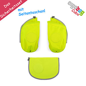 ergobag Sicherheitsset Seitentaschen Zip fr ergobag Cubo, gelb