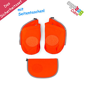 ergobag Sicherheitsset Seitentaschen Zip fr ergobag Cubo, orange