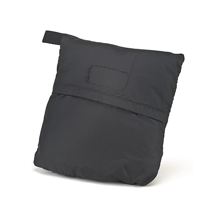 Sorgers Regenhülle schwarz, mit reflektierendem Logo