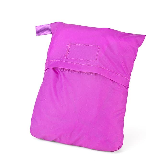 sorgers Regenhülle lila Druck reflektierend