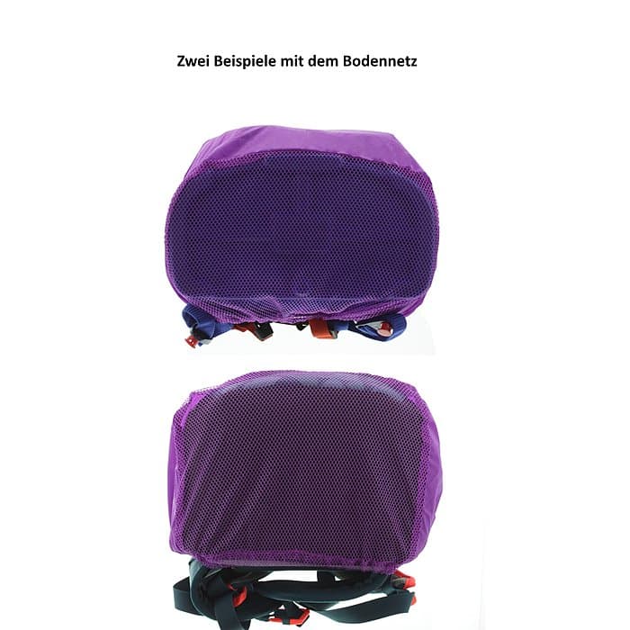 sorgers Regenhülle lila Druck reflektierend