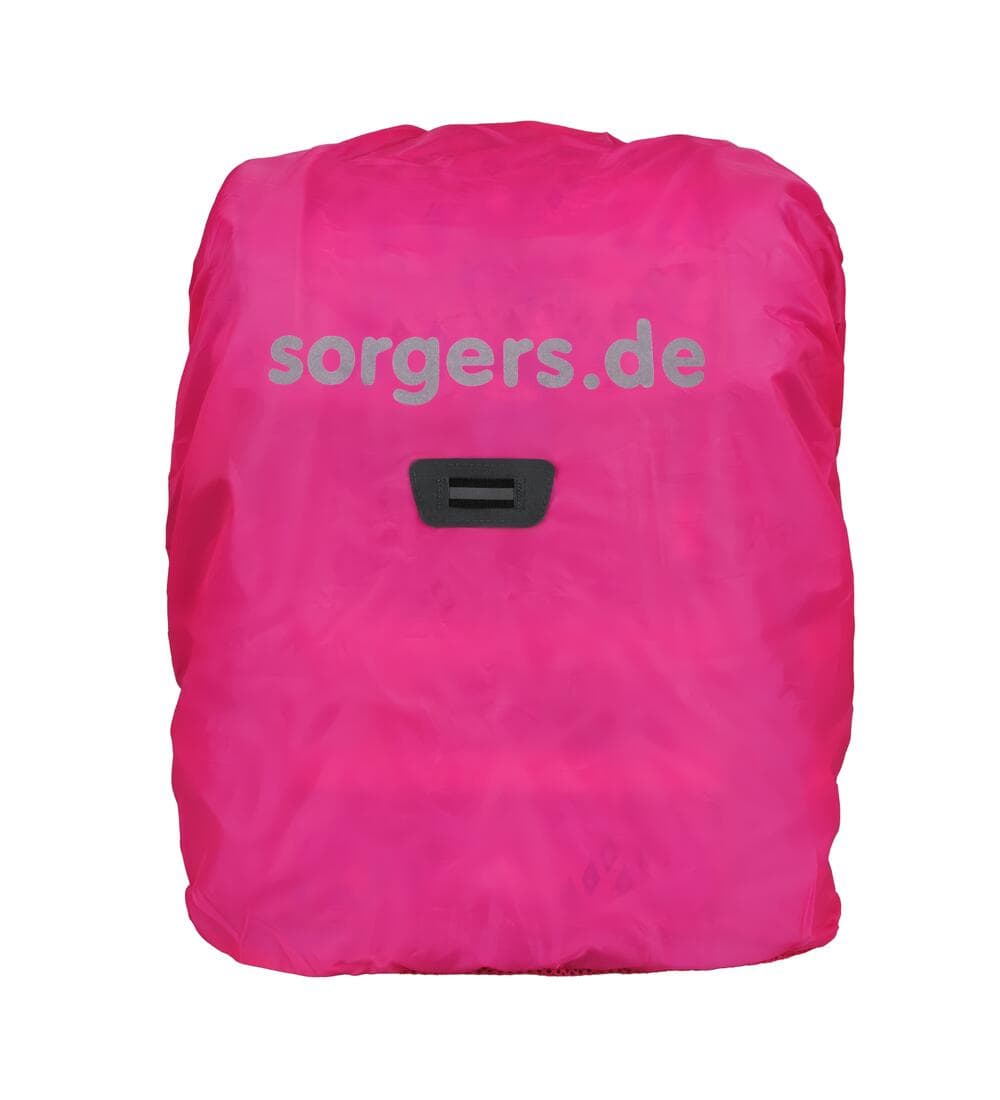 sorgers Regenhülle pink mit Halterung für Klemmleuchte