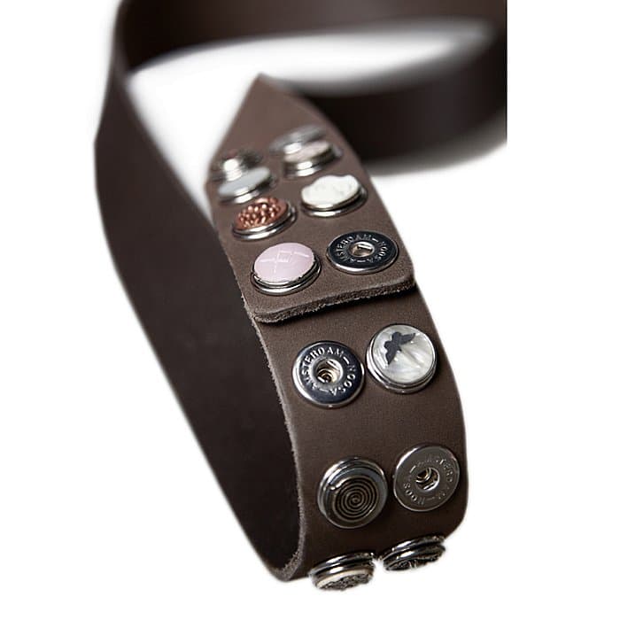 NOOSA Gürtel Belt classic wide grey 90 cm