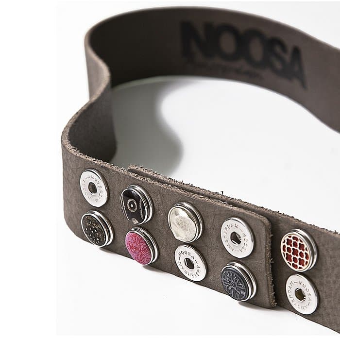 NOOSA Gürtel Belt classic wide grey 90 cm