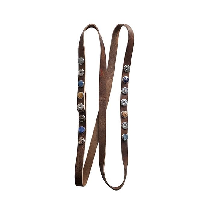NOOSA Gürtel double skinny midbrown 85 cm