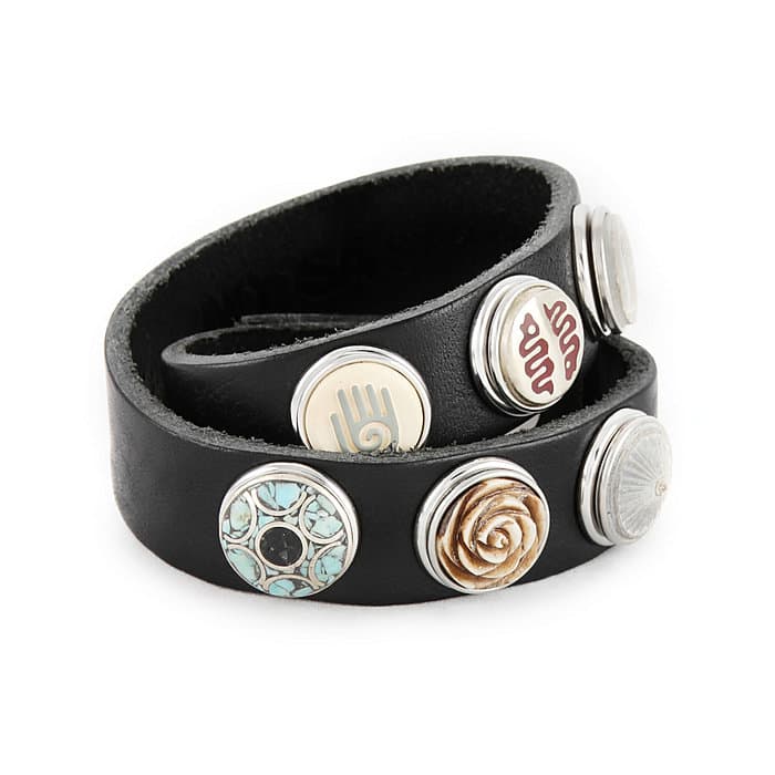 Black Black Gr. M Noosa Armband doppelt ohne chunks