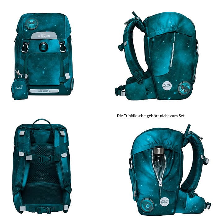Beckmann Classic 22L Ninja Master Schulrucksack 6tlg. Set