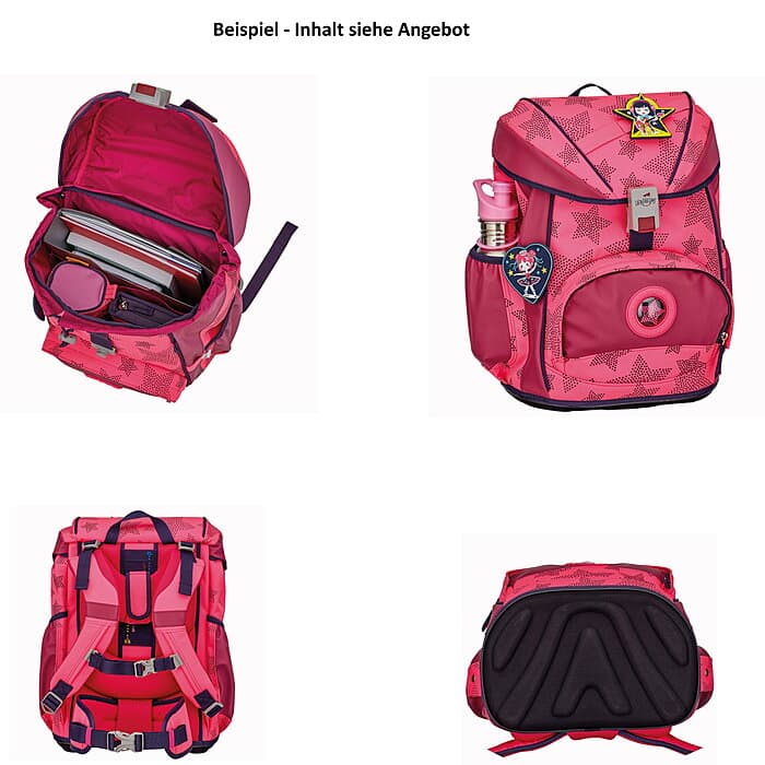 DerDieDas Ergoflex Exkl. Superflash Neon Star 5tlg. Schulranzenset