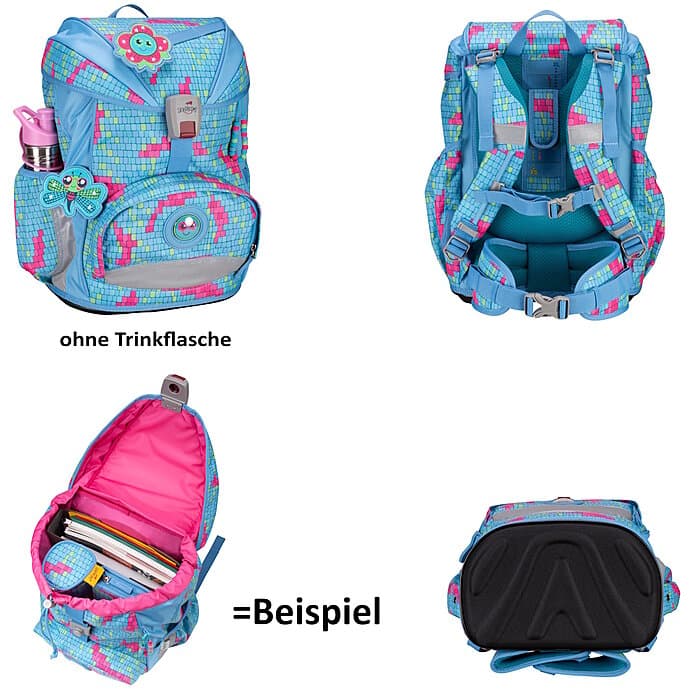 DerDieDas ErgoFlex Happy Pixel Schulranzenset