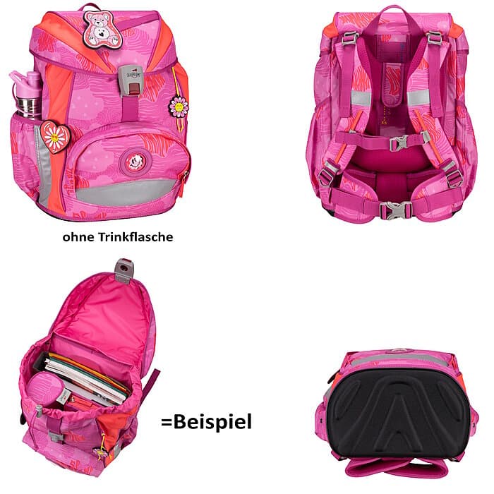 DerDieDas ErgoFlex Roses Schulrucksack Set