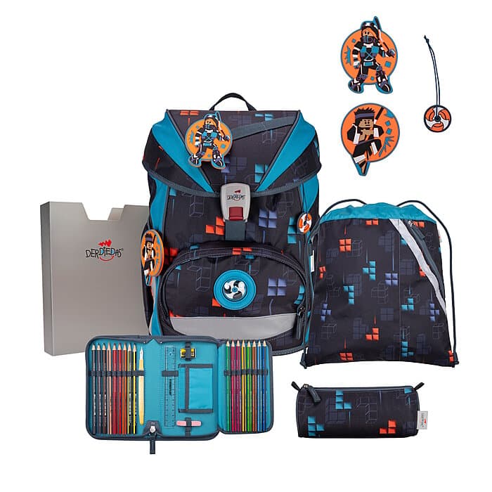 DerDieDas ErgoFlex Ninja Fighter Schulrucksack Set