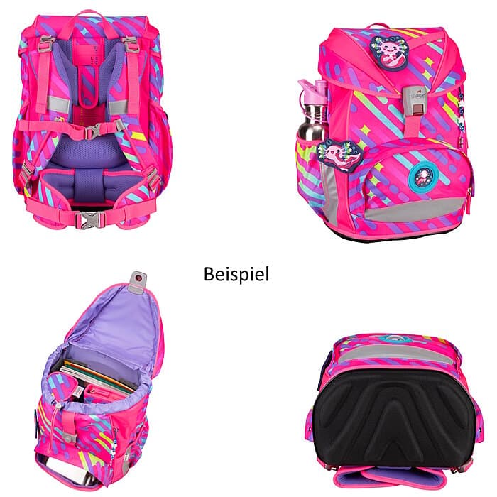 DerDieDas ErgoFlex NEON Punkie Schulranzenset