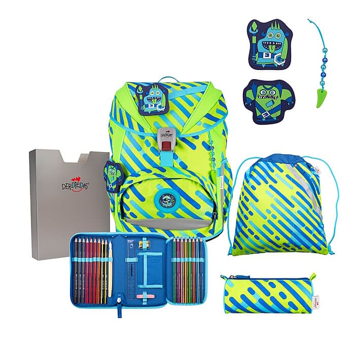 DerDieDas ErgoFlex NEON Monster Schulranzenset